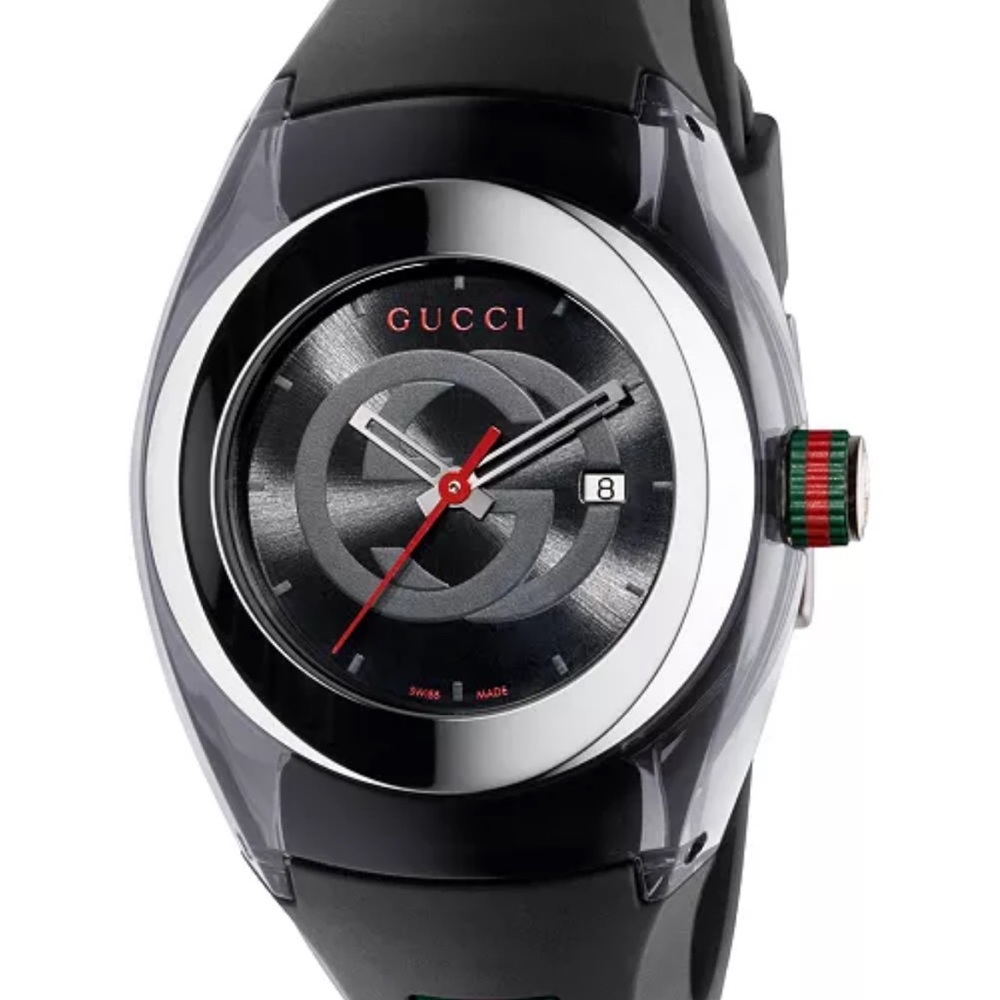 New Gucci Sync XXL 137.1 Men's Quartz Rubber Band Watch